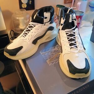 Men's Black and White Athletic Sneakers